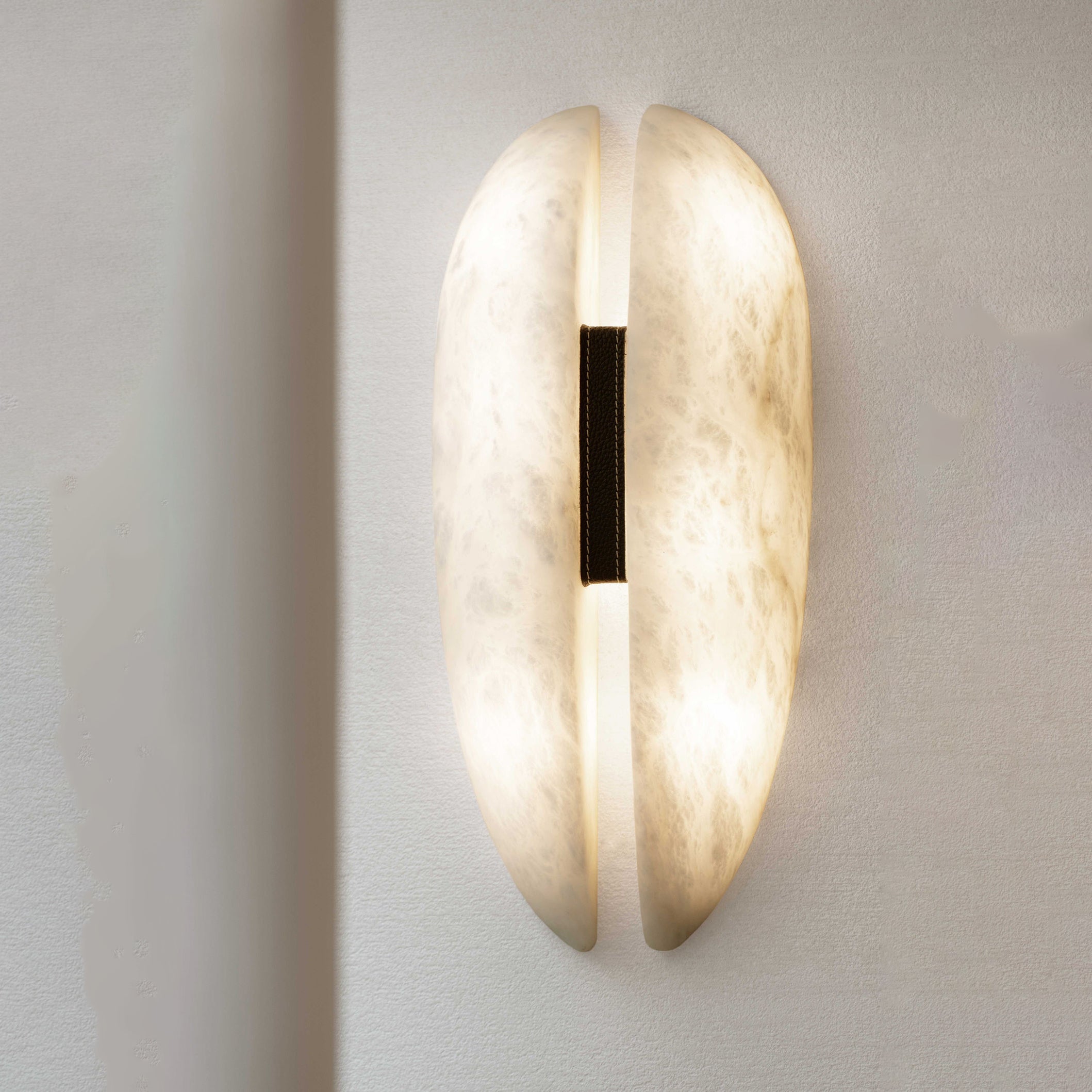 Lysilarae Premium Nordic Brass Alabaster Wall Lamp - Lamp Copper