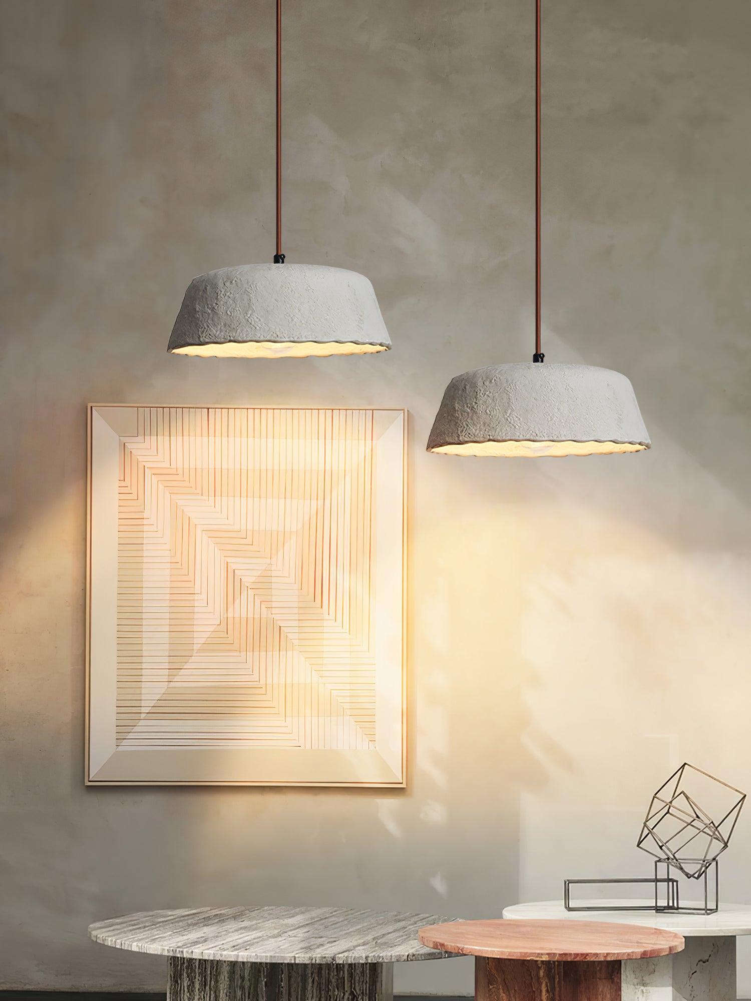 Stone Contemporary Wood Pendant Lamp - Letslighting
