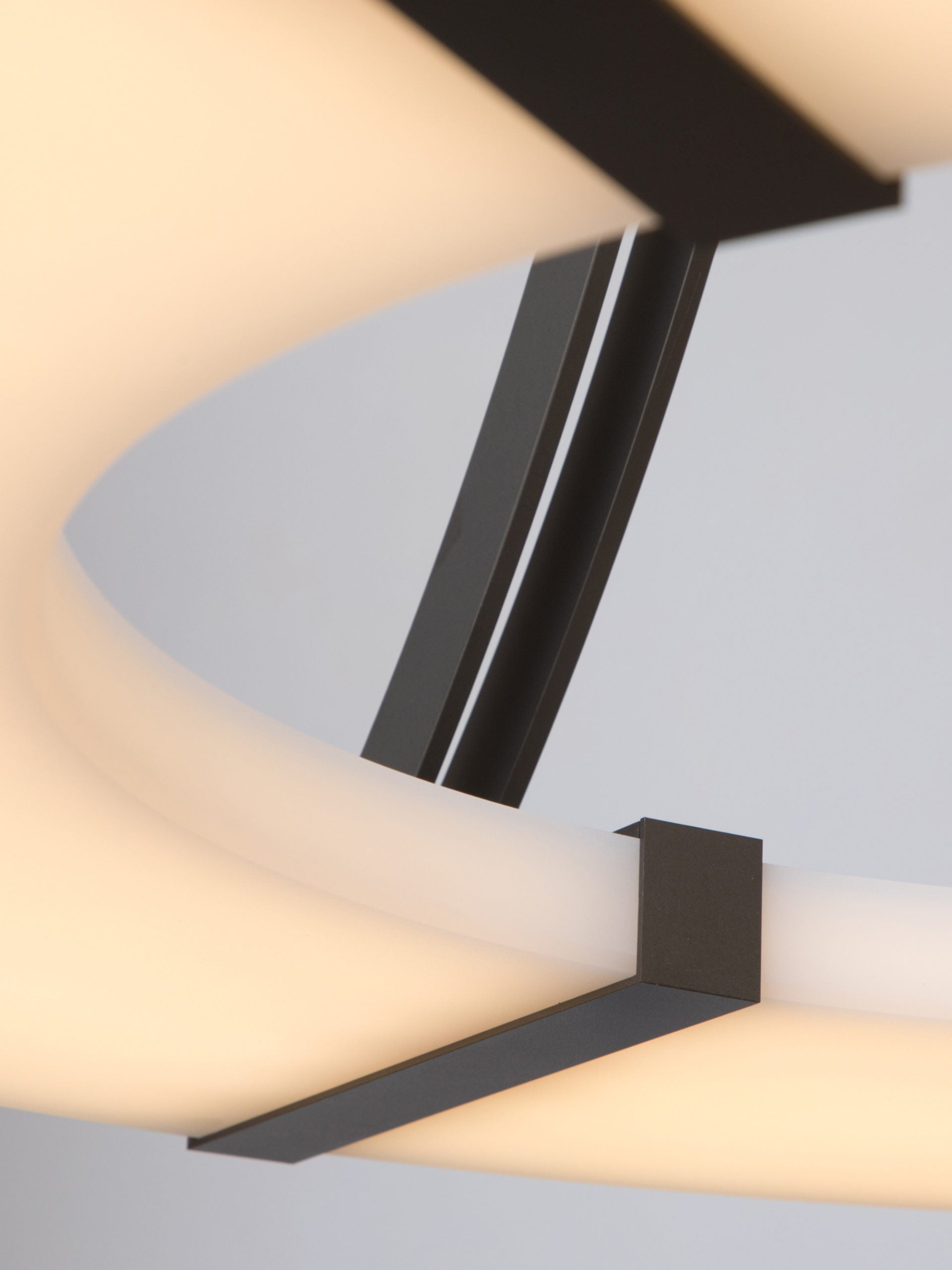 Elirionis Modern Minimalist Metal Alabaster Chandelier - Lamp Copper