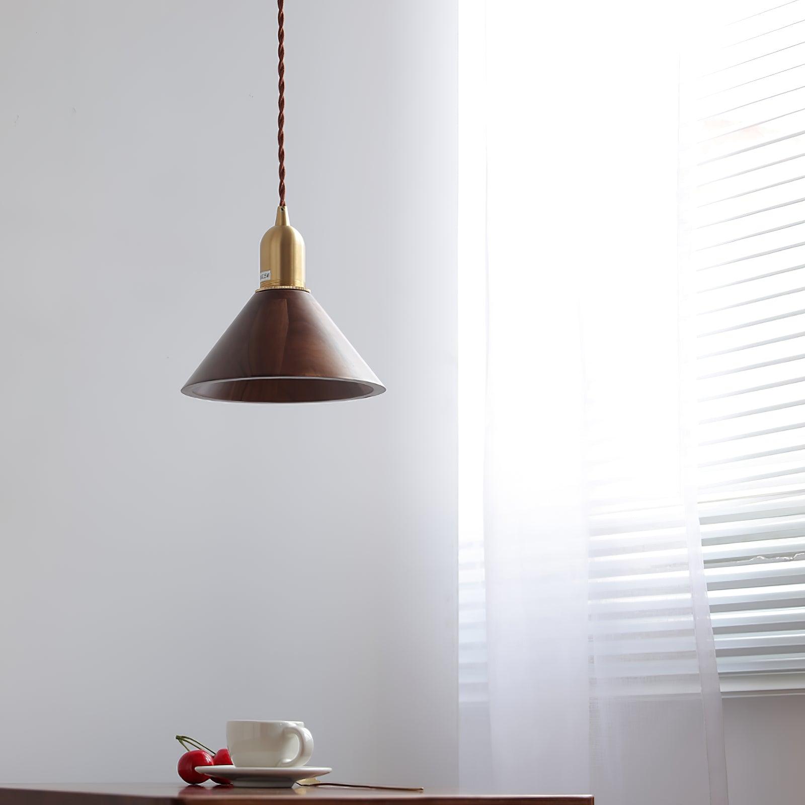 Lyfa Walnut Pendant Light - Letslighting