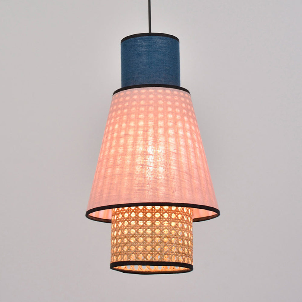 Ritta Moderna Geométrica Metal Lámpara Colgante Rosa