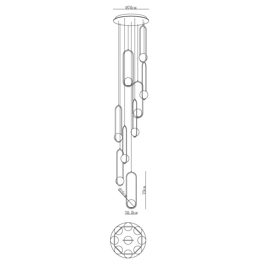 Mila Combination Chandelier - Letslighting