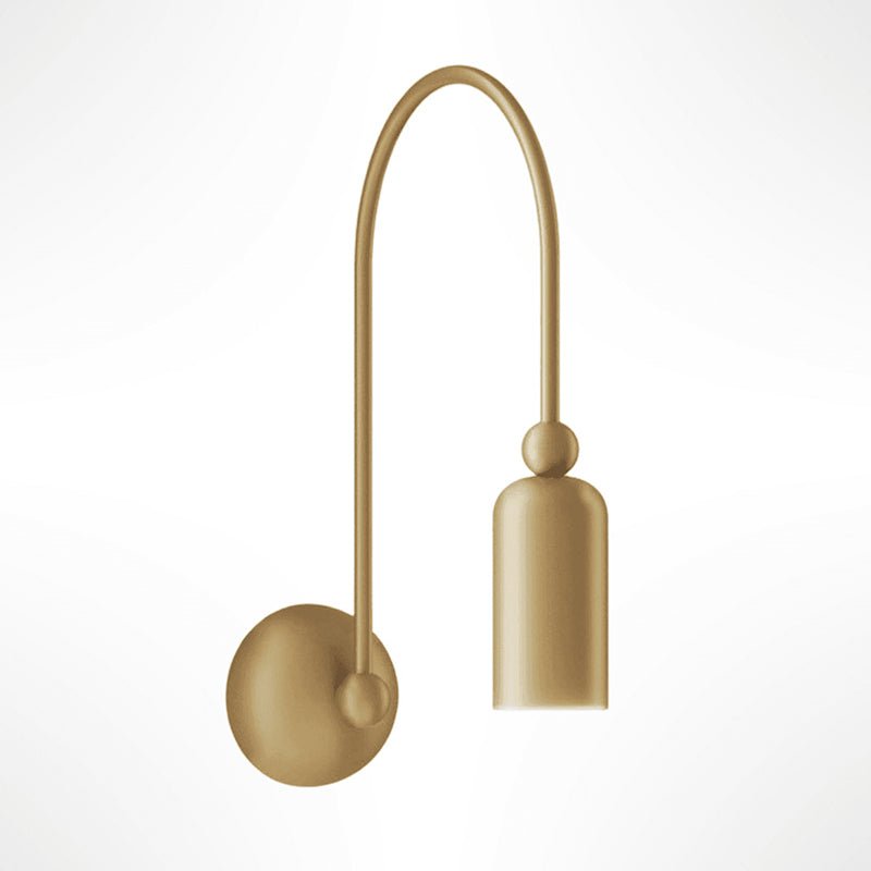 Vortigaud Curved Bronze Black Wall Light - Letslighting