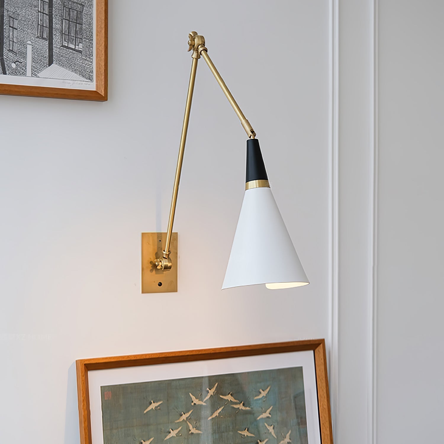 Ersila Modern Minimalist Brass Metal Wall Lamp - Lamp Copper