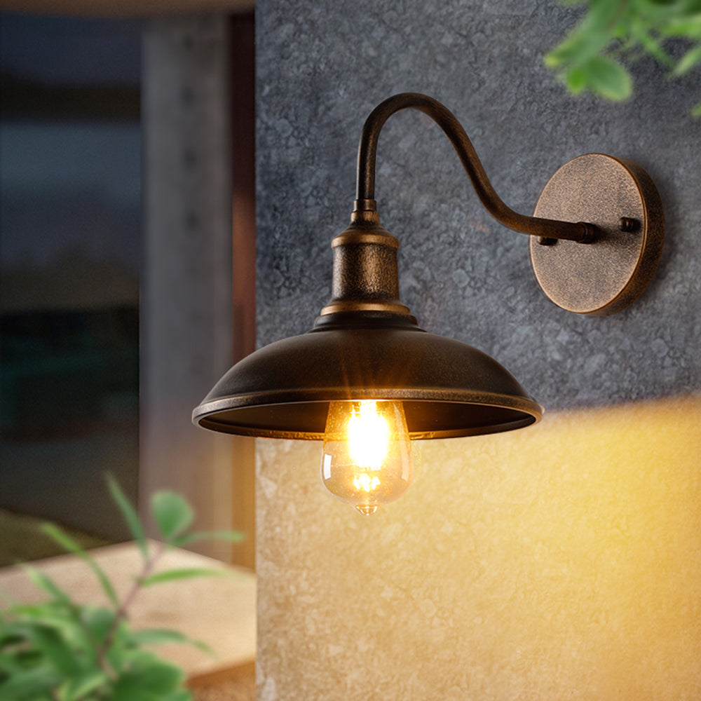 Ray Aplique de Pared Vintage Cúpula  LED  Bronce