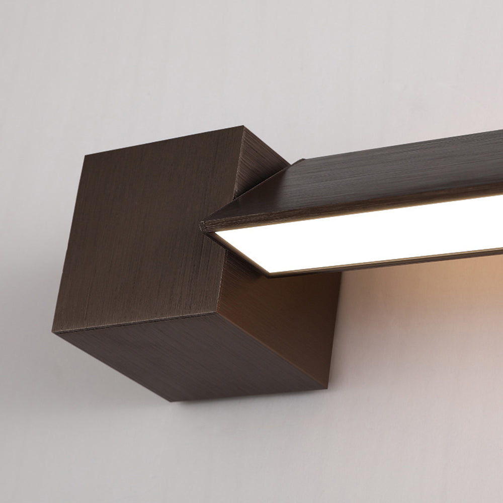 Arisha Minimalista Lineal Metal/Acrílico Aplique de Pared Negro