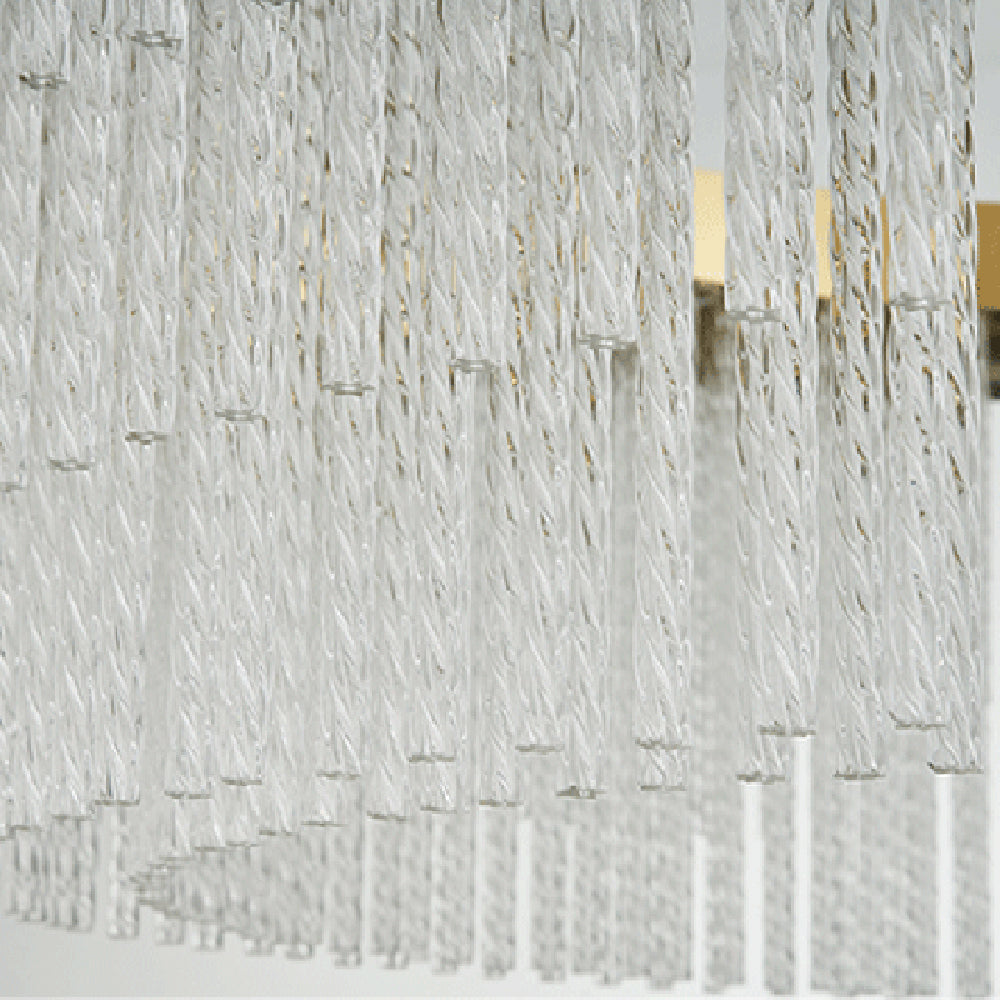Arisha Moderna Luja Diseño Cristal Lámpara Colgante Dorada