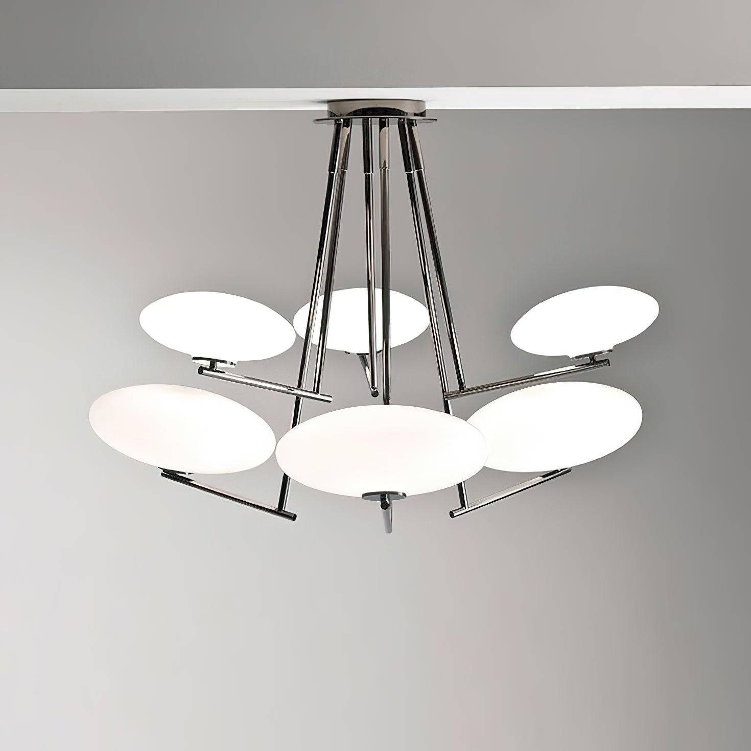 Umirarae Individual Creativity Brass Glass Ceiling Lamp - Lamp Copper