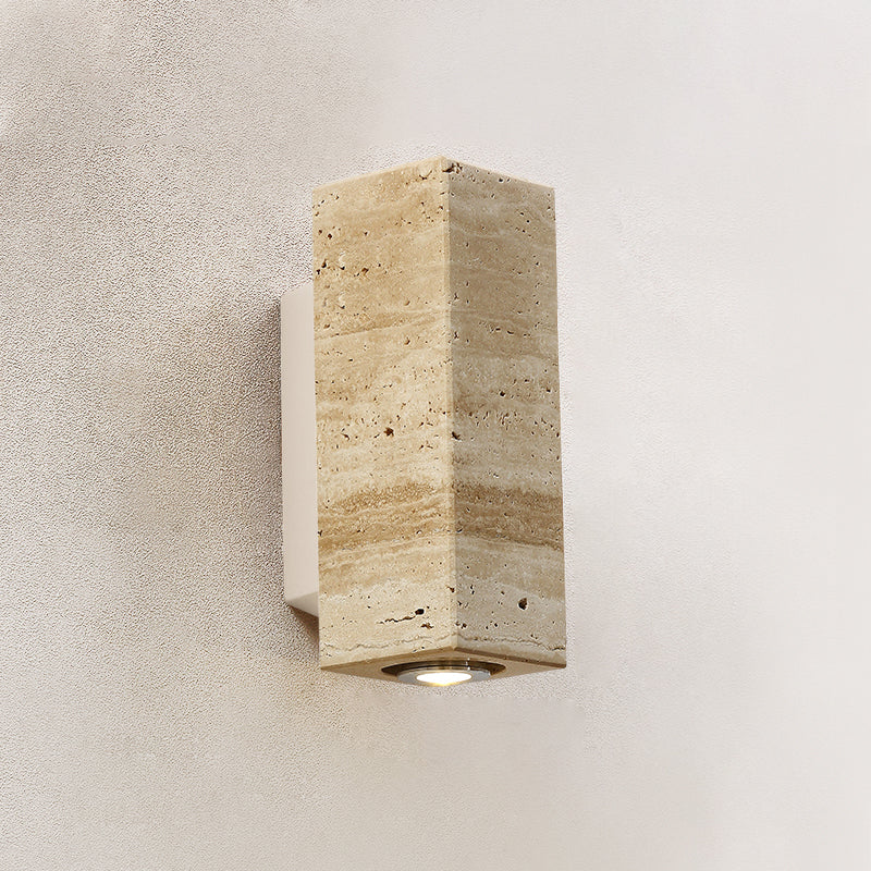 Uvineth Modern Minimalist Travertine Wall Lamp - Lamp Copper