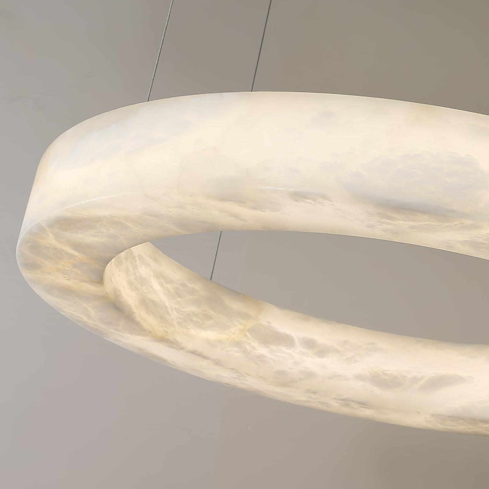 Olloros Alabaster Multi-Ring Pendant Light - Letslighting