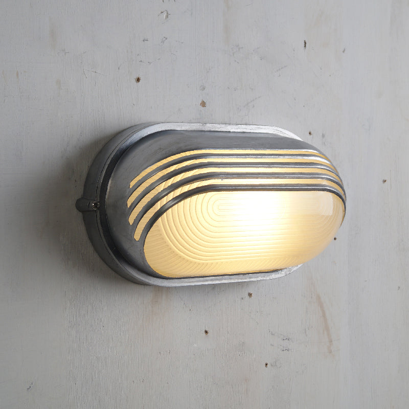 Olcarila Vintage Outdoor Metal Glass Sconce Wall Lamp - Lamp Copper