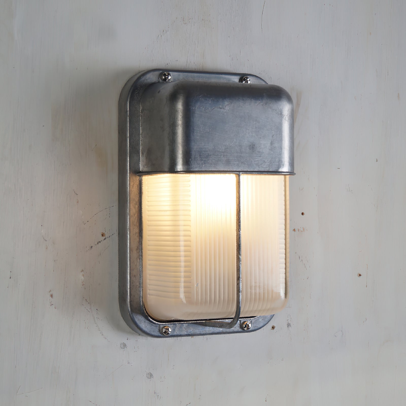 Olcarila Vintage Outdoor Metal Glass Sconce Wall Lamp - Lamp Copper