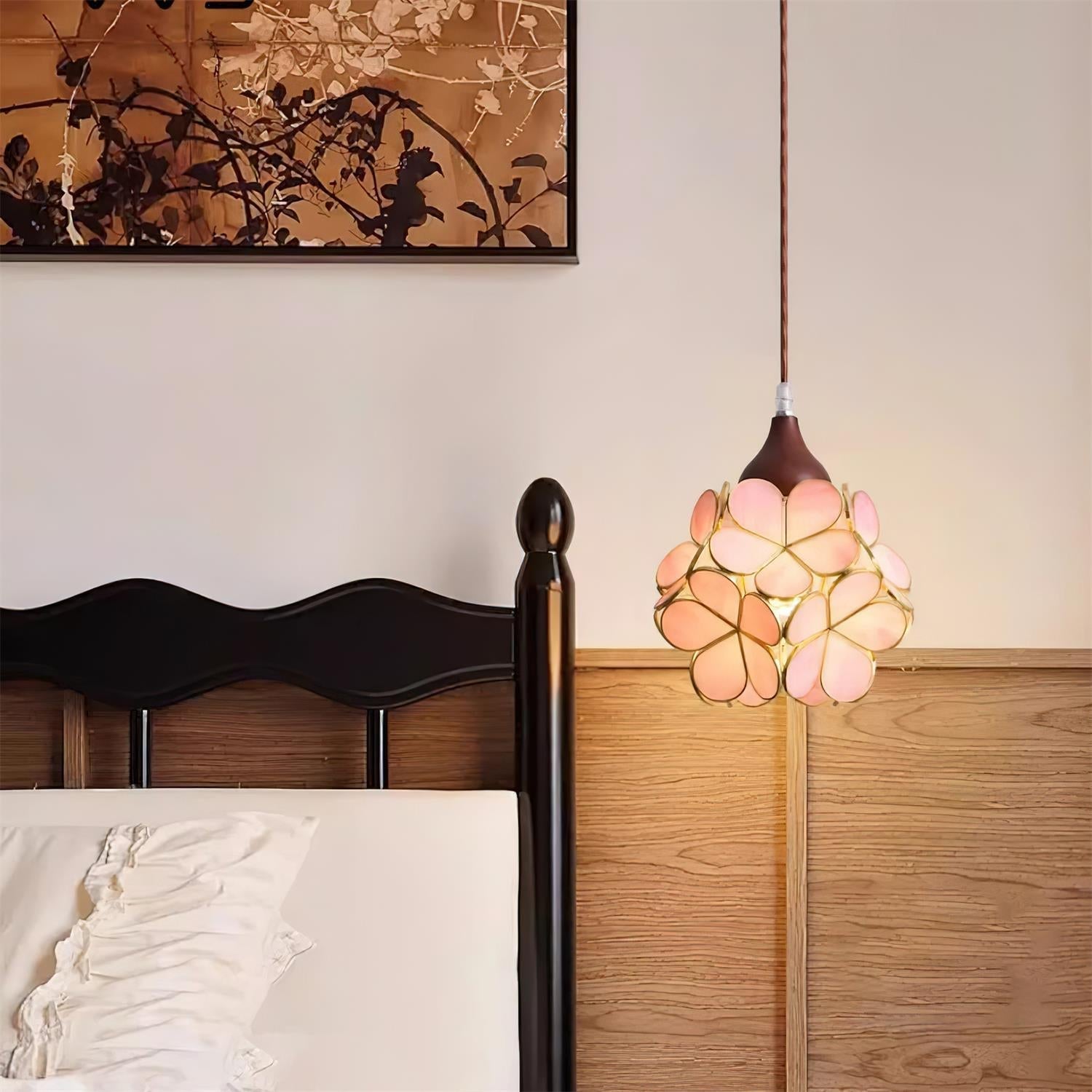 Velina Pink Petal Pendant Light - Letslighting