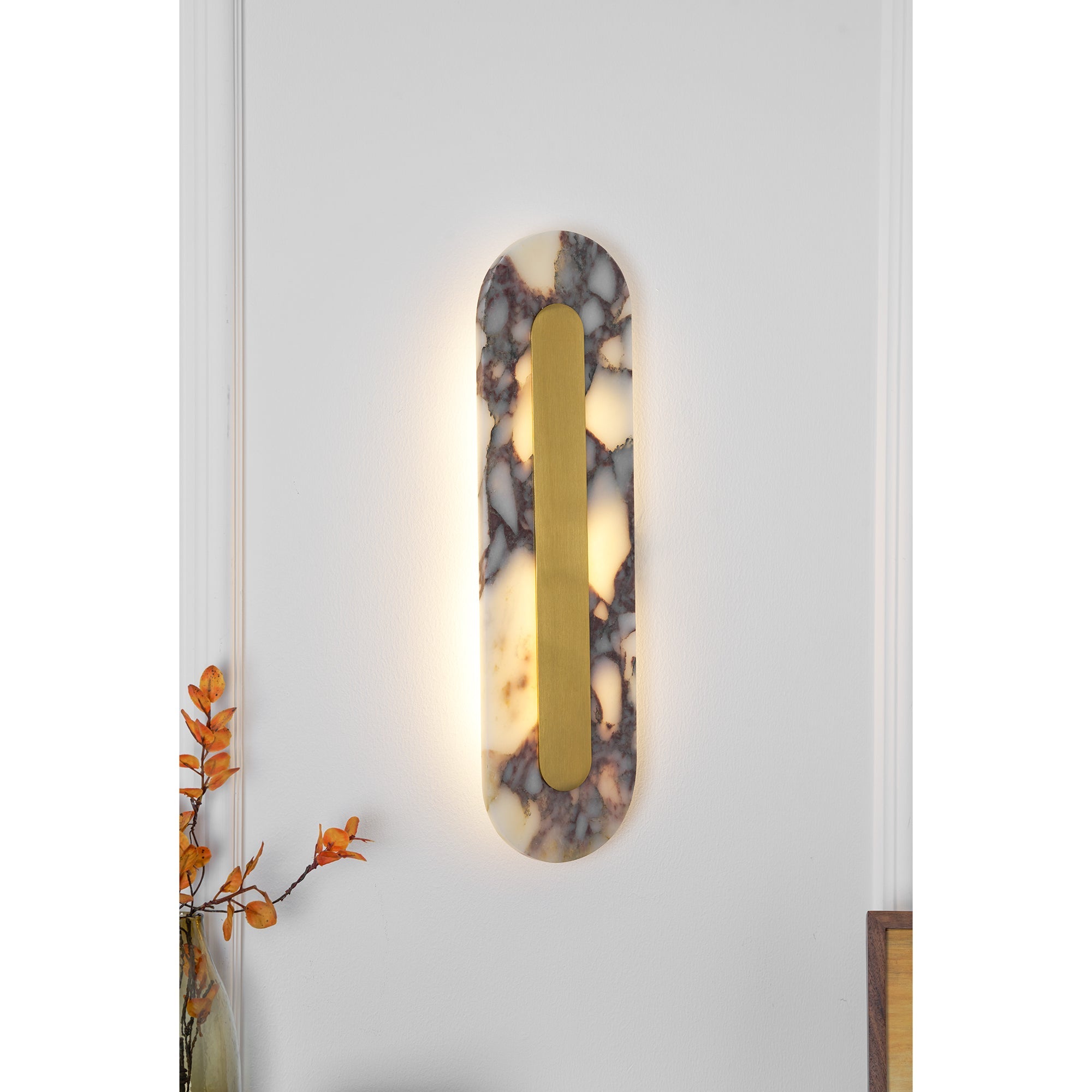 Marmo Modern Minimalist Metal Marble Wall Lamp - Lamp Copper
