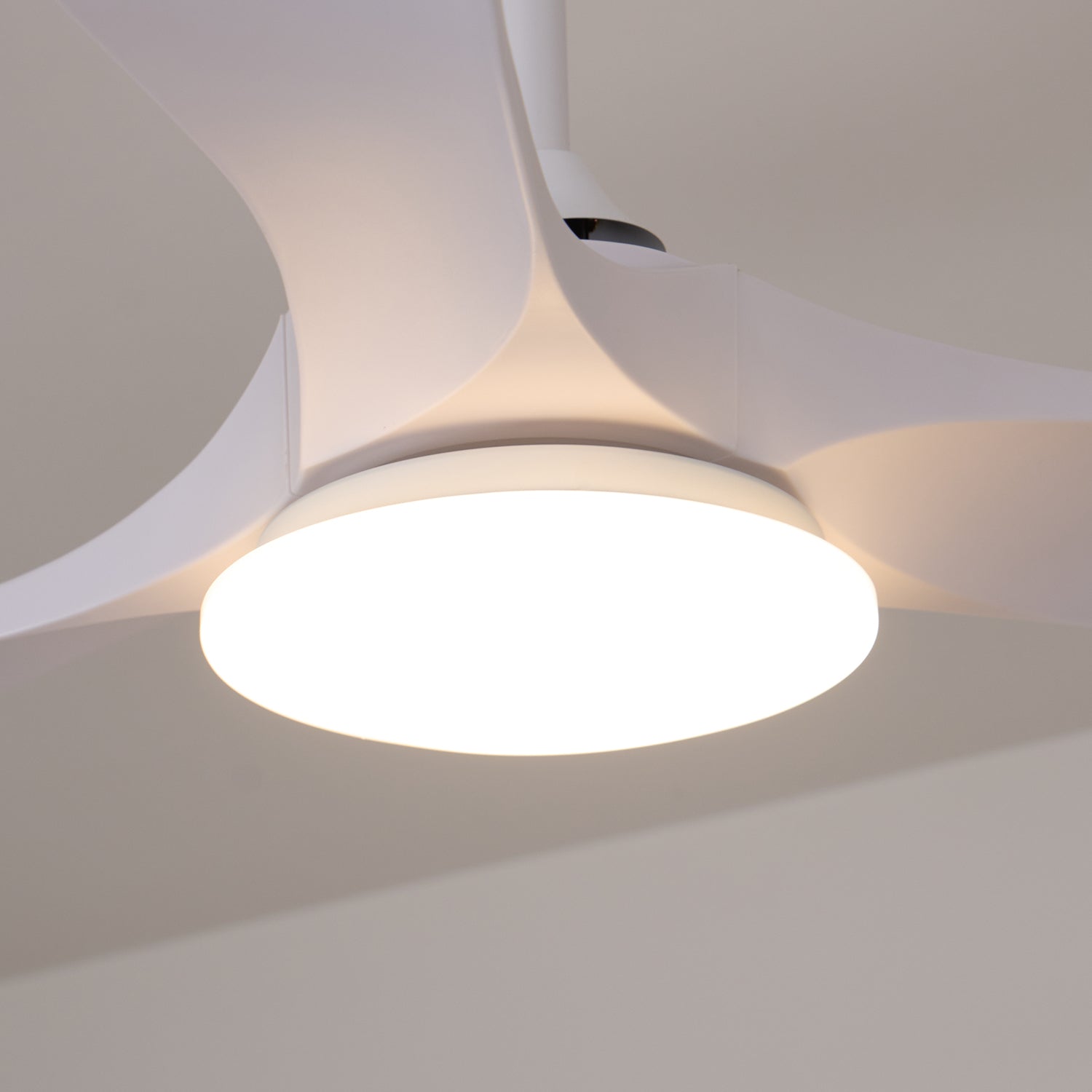 Ventilador de Techo Minimalista Oriken con luz, embalaje o desembalaje