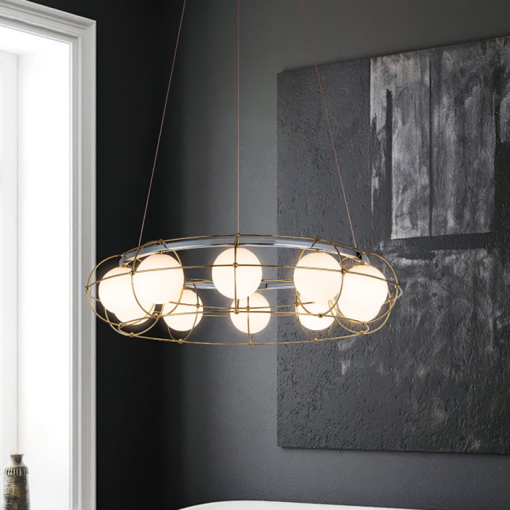 Mia Modern Glass Chandelier - Letslighting