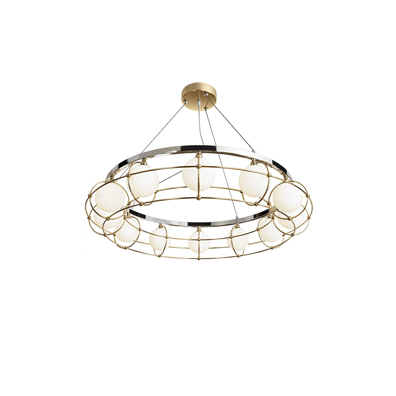 Mia Modern Glass Chandelier - Letslighting