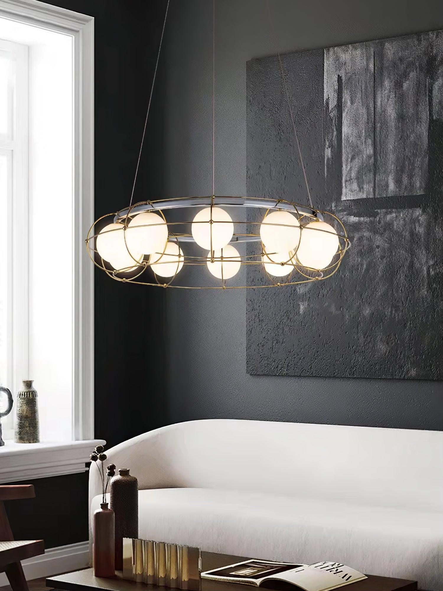 Mia Modern Glass Chandelier - Letslighting