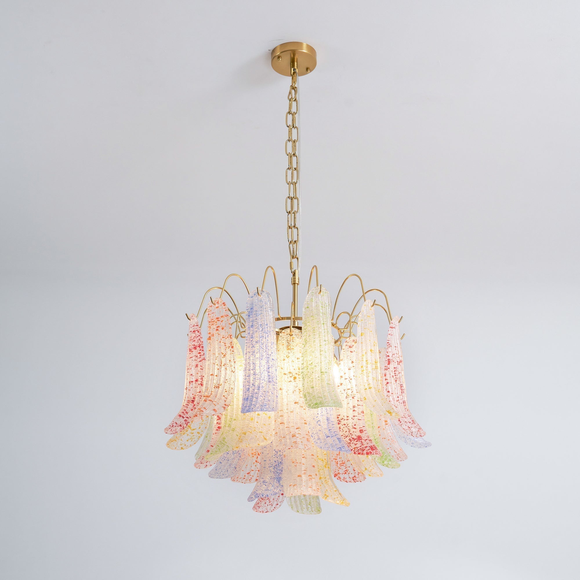 Alnoreth Individual Creativity Metal Glass Chandelier - Lamp Copper