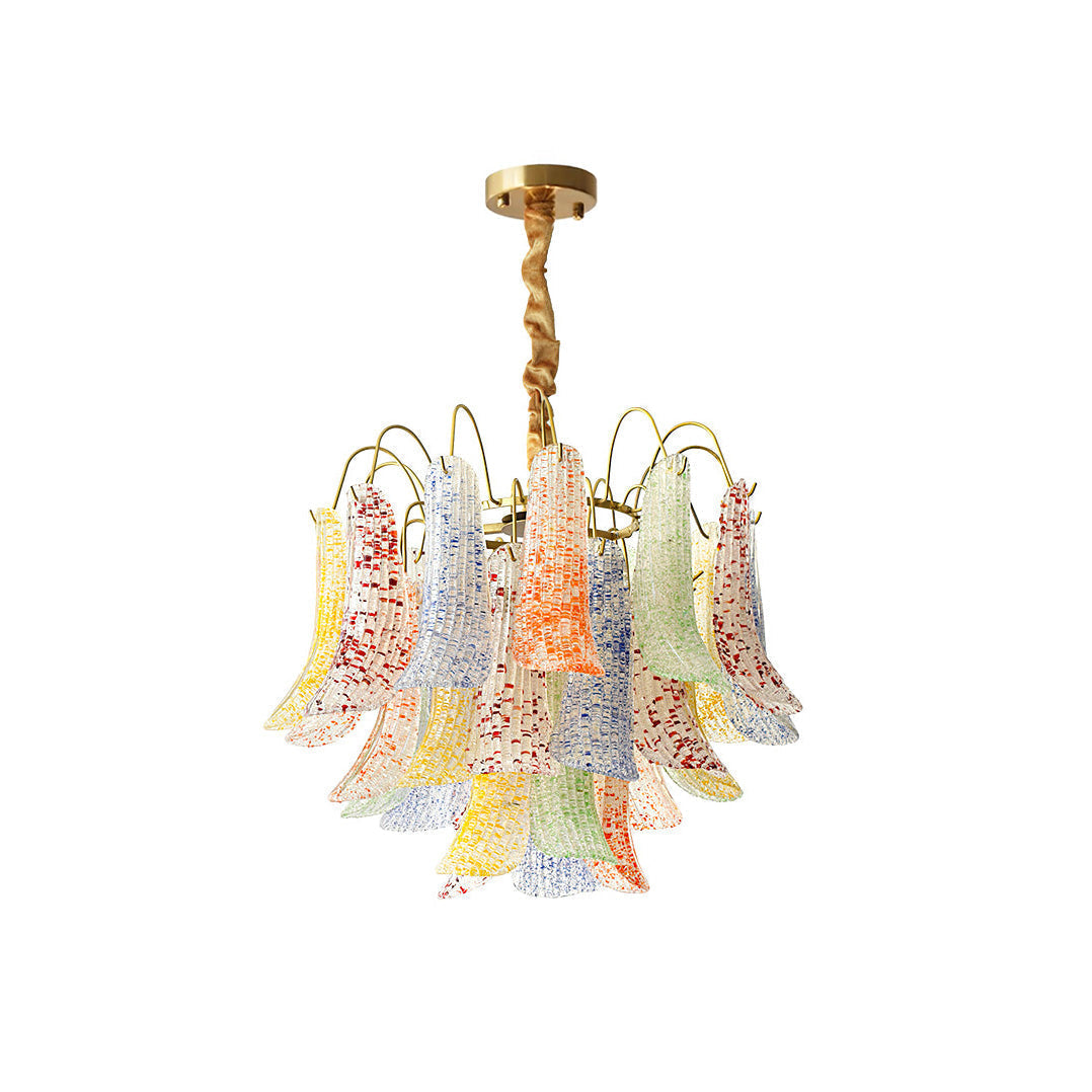 Alnoreth Individual Creativity Metal Glass Chandelier - Lamp Copper