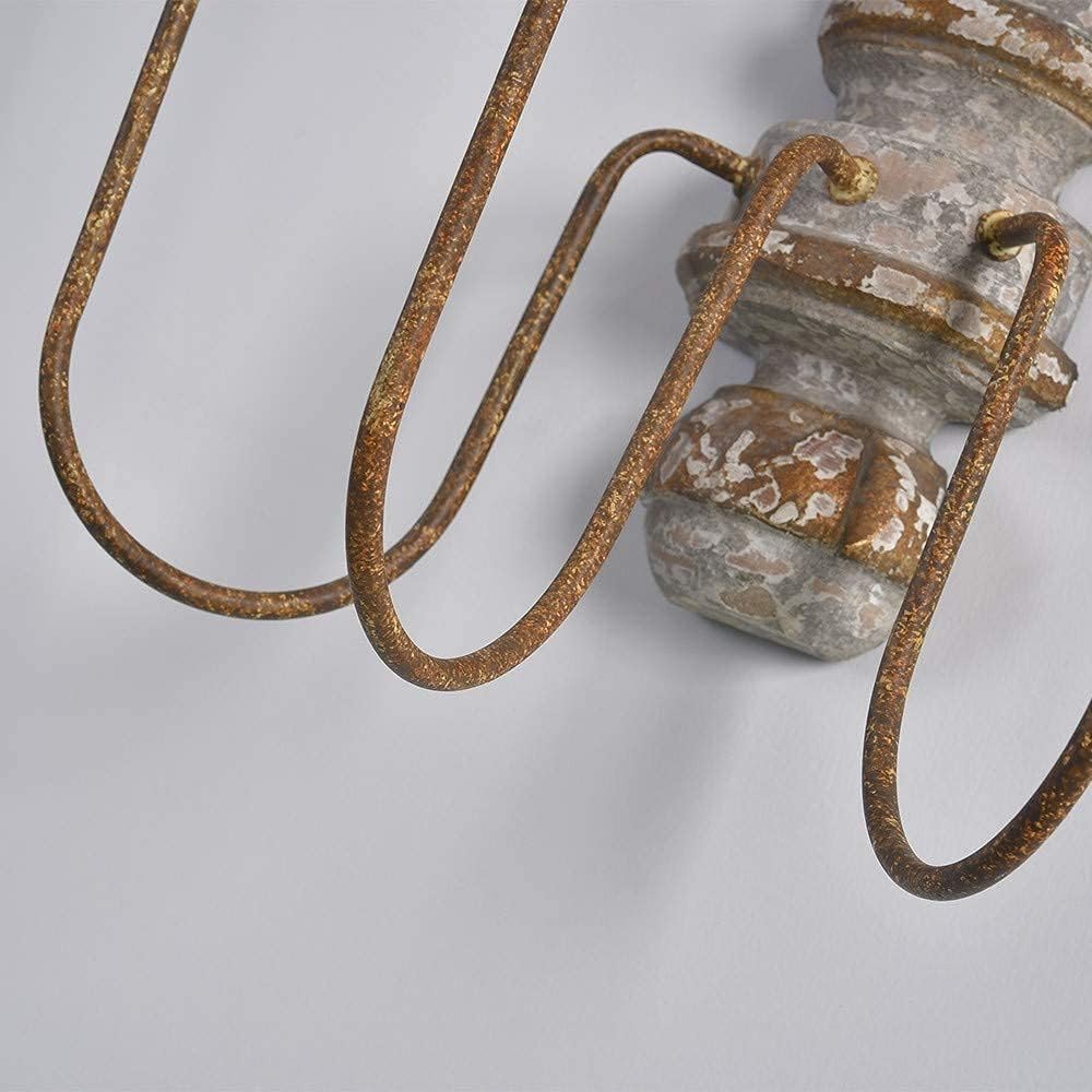 Vevenir Vintage Industrial Candle Wood Metal Wall Lamp - Lamp Copper