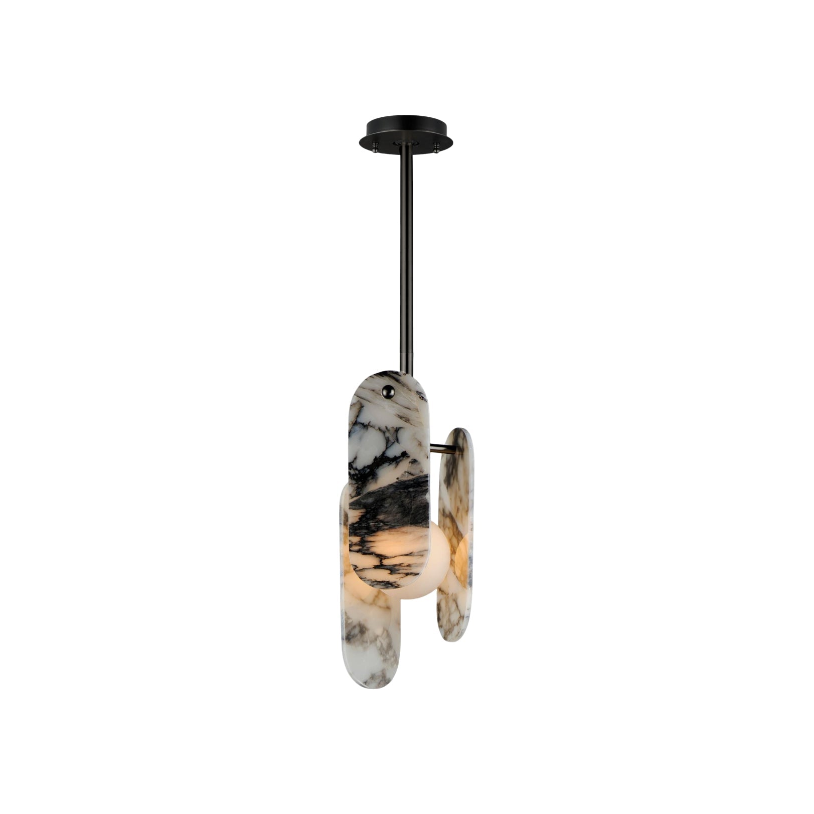 Cevynarae Modern Minimalist Marble Glass Pendant Lamp - Lamp Copper