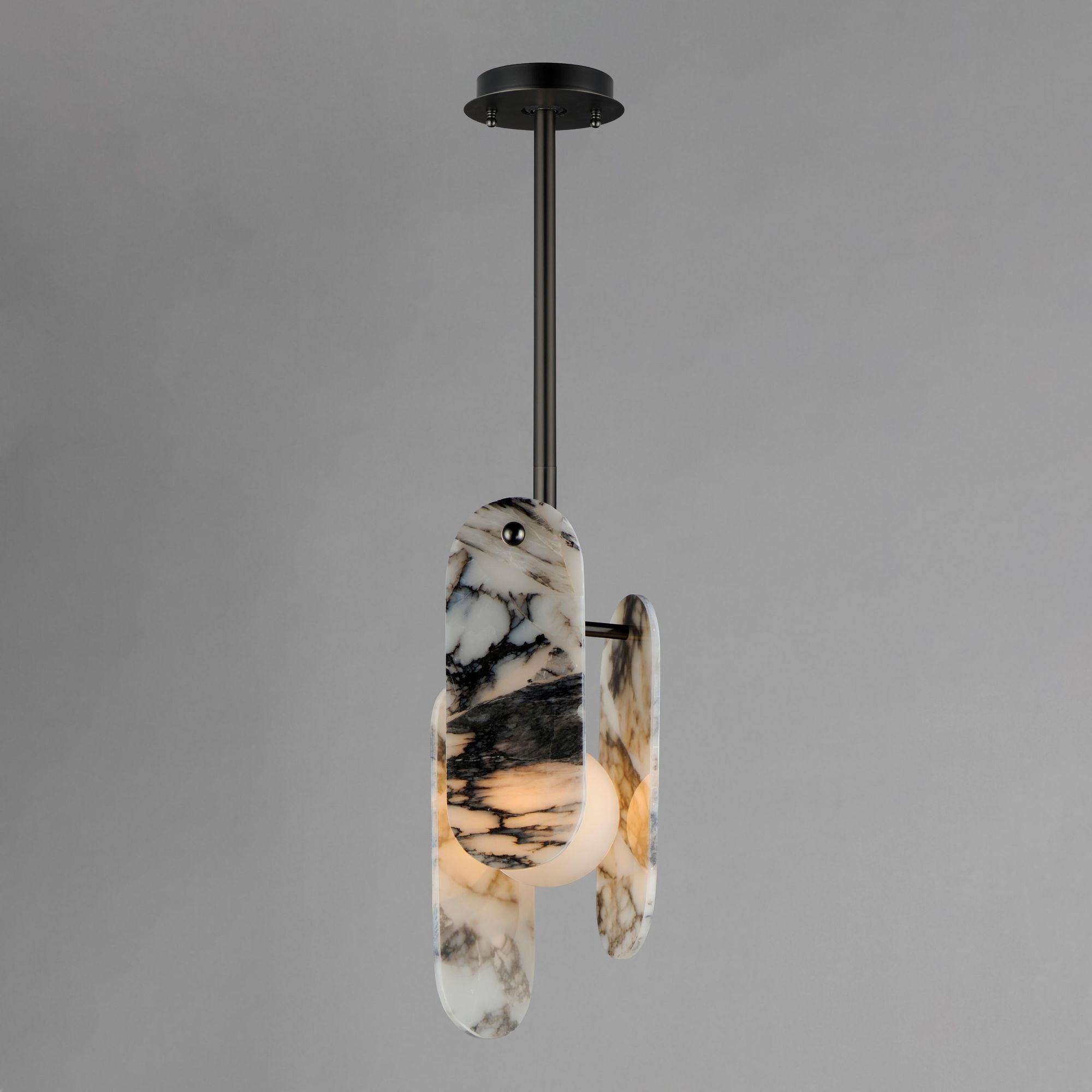 Cevynarae Modern Minimalist Marble Glass Pendant Lamp - Lamp Copper