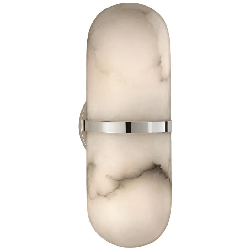 Symirel Modern Minimalist Pill Form Alabaster Sconce Wall Lamp - Lamp Copper