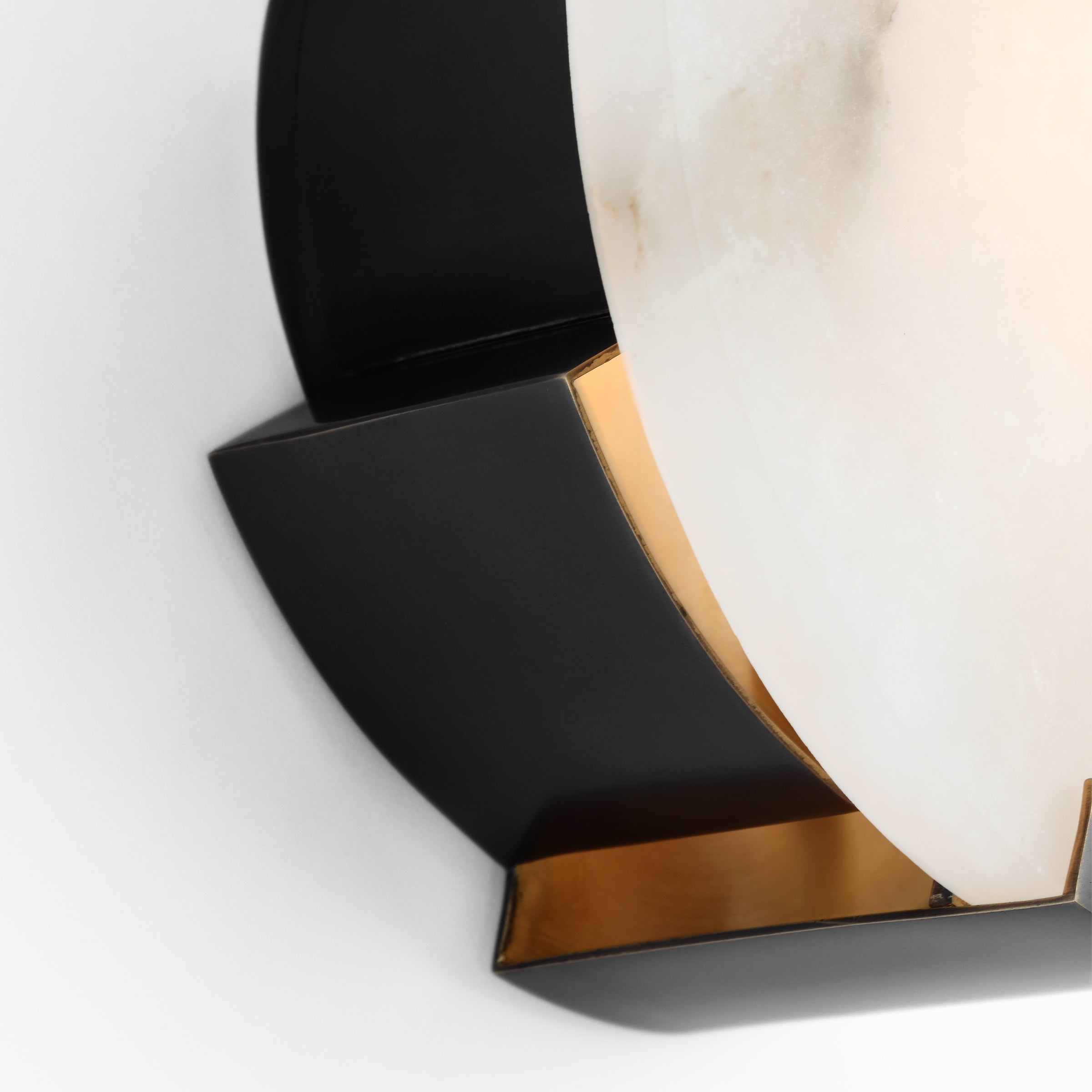 Avsolisra Modern Minimalist Round Alabaster Wall Lamp - Lamp Copper