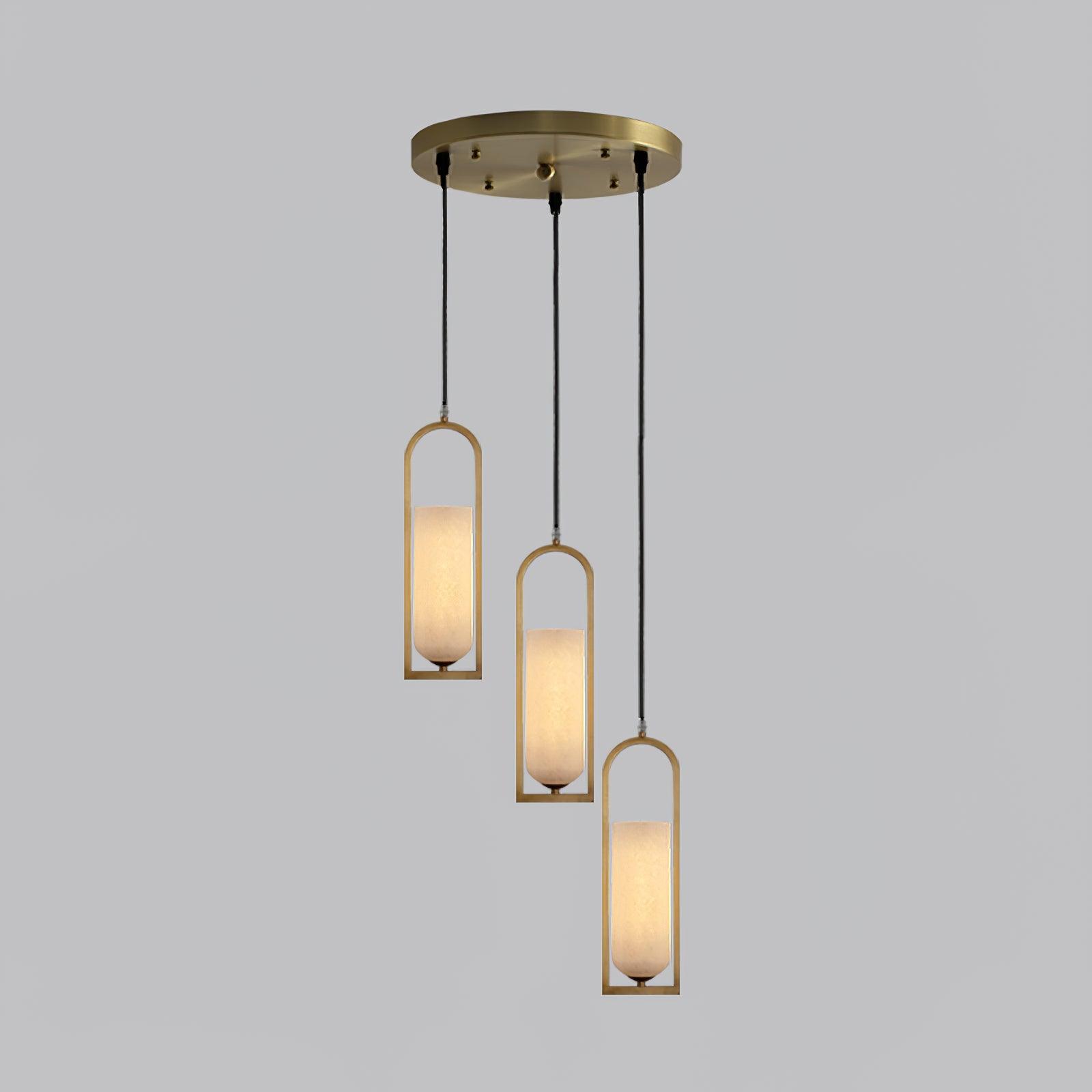 Aethyn Arch Alabaster Pendant Light - Letslighting