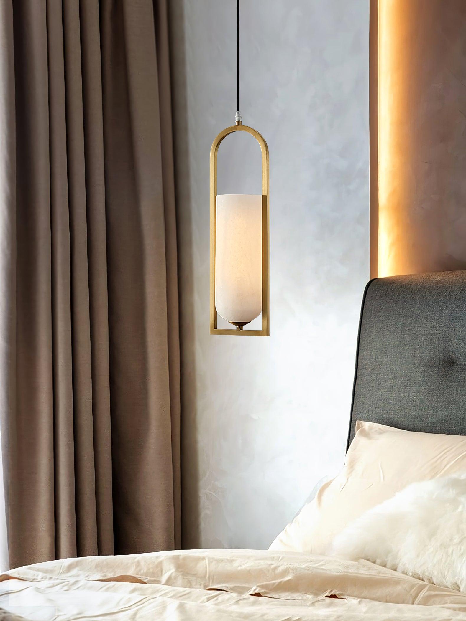 Aethyn Arch Alabaster Pendant Light - Letslighting