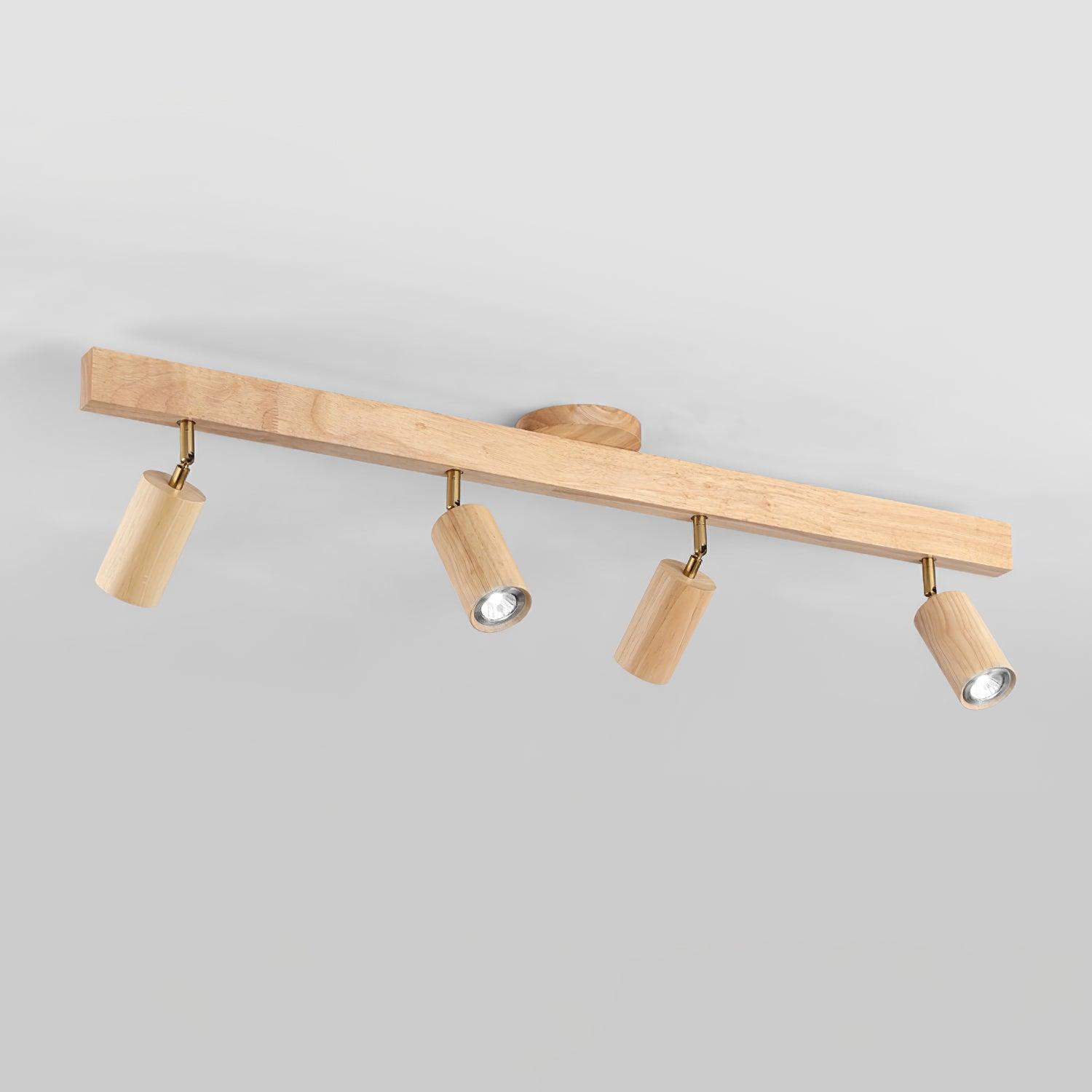 Aim Foco de Iluminación de Riel de Madera Clásica