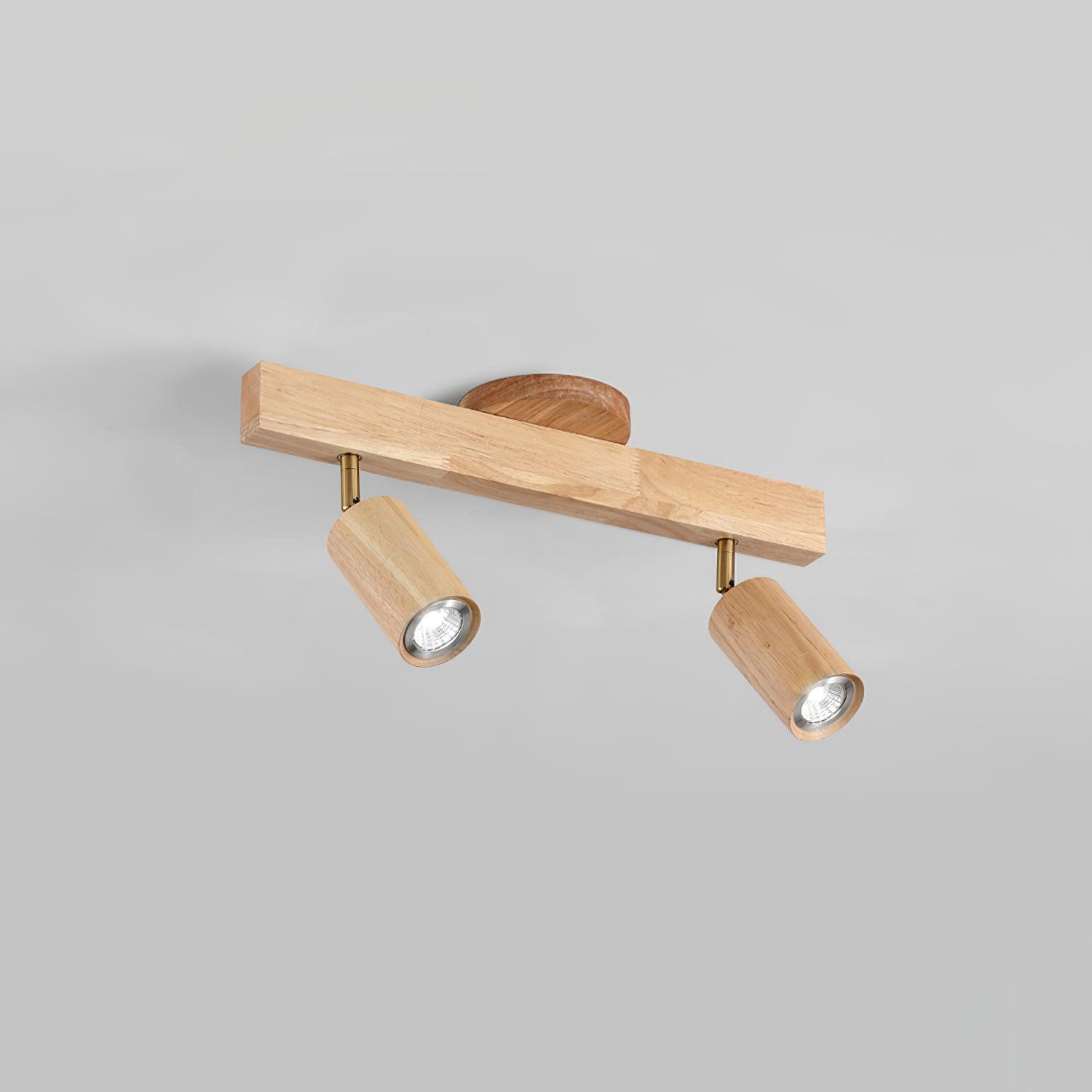 Aim Foco de Iluminación de Riel de Madera Clásica