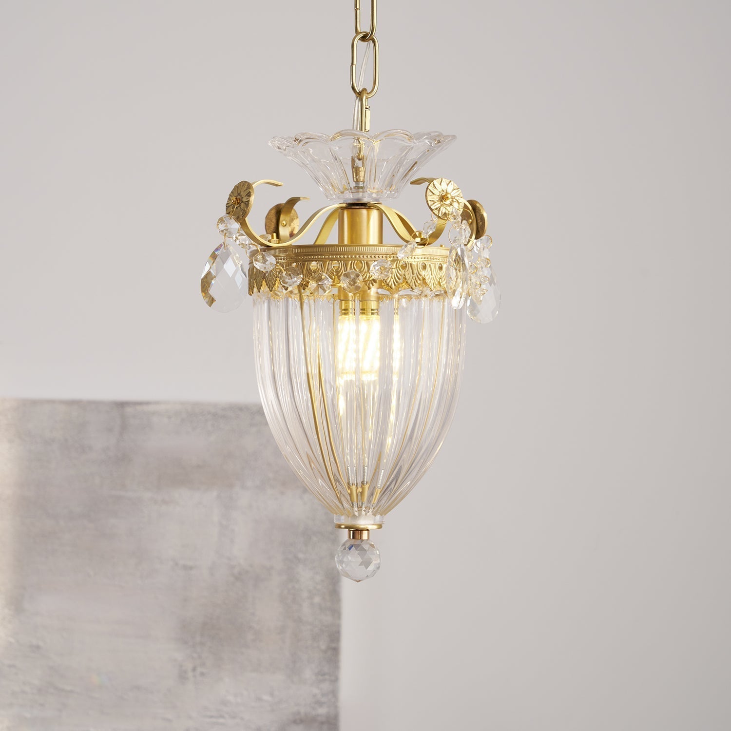 Pendant Lamp Vintage Glamour Crystal Drops - Letslighting