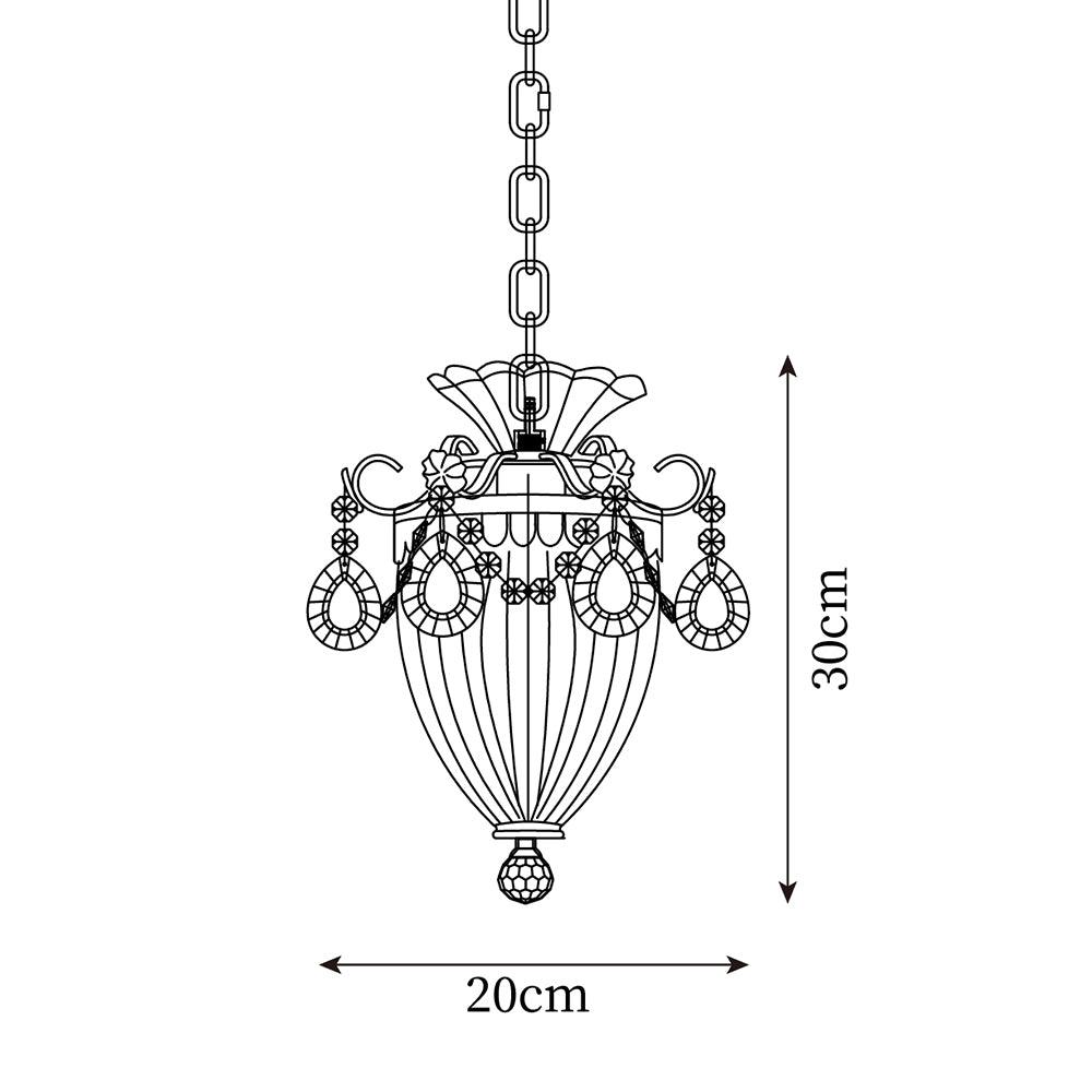 Pendant Lamp Vintage Glamour Crystal Drops - Letslighting