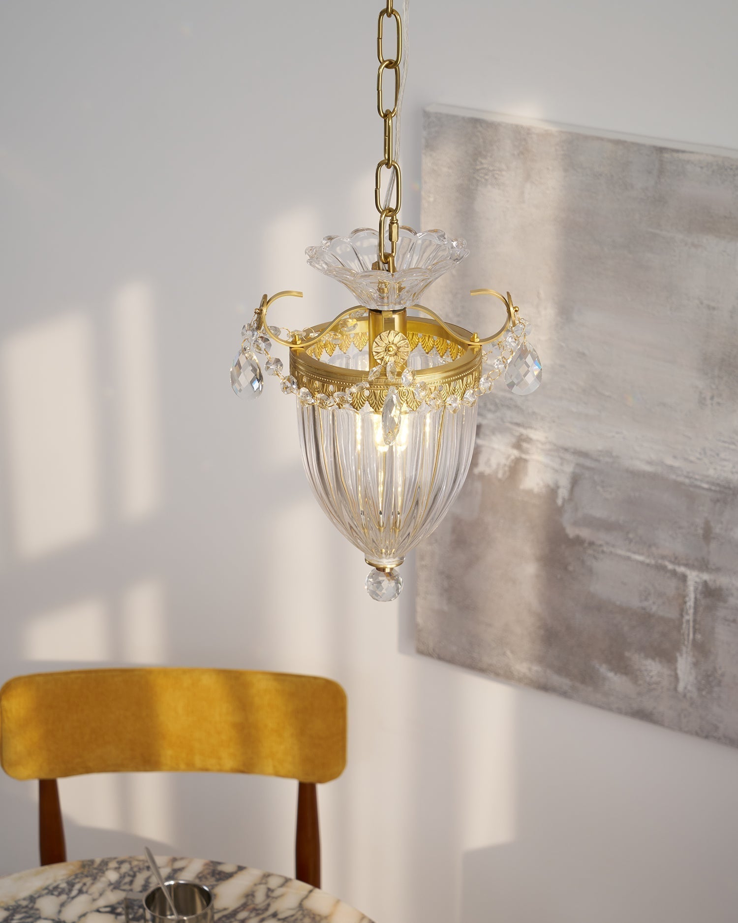 Pendant Lamp Vintage Glamour Crystal Drops - Letslighting
