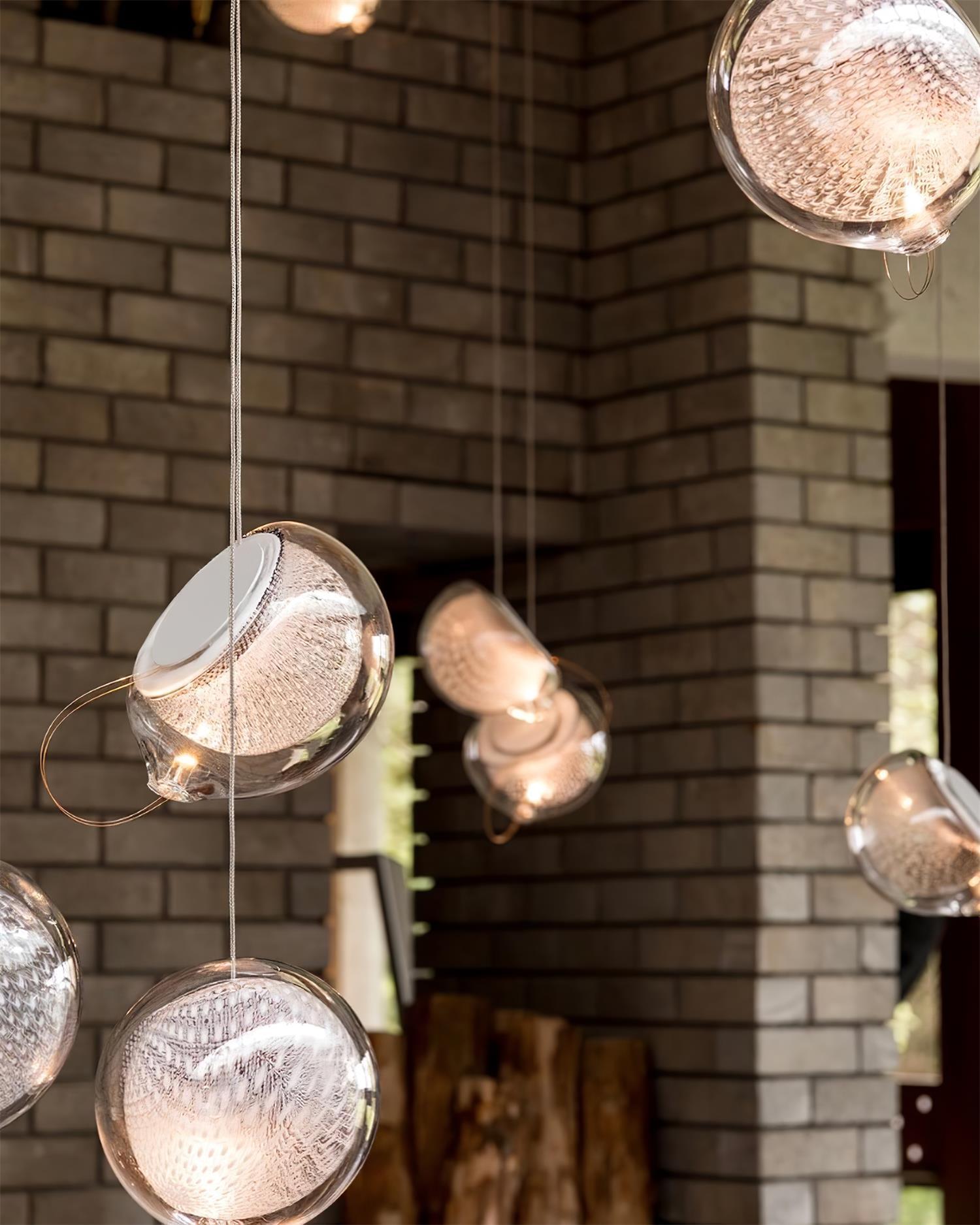 Mesh Glass Pendant Light - Letslighting