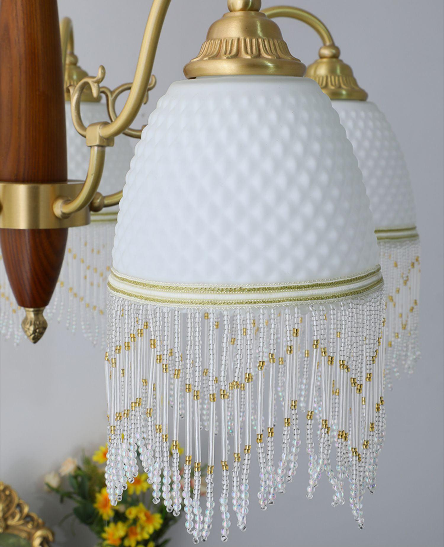 Aurora Chandelier Tassel Glass Vintage - Letslighting