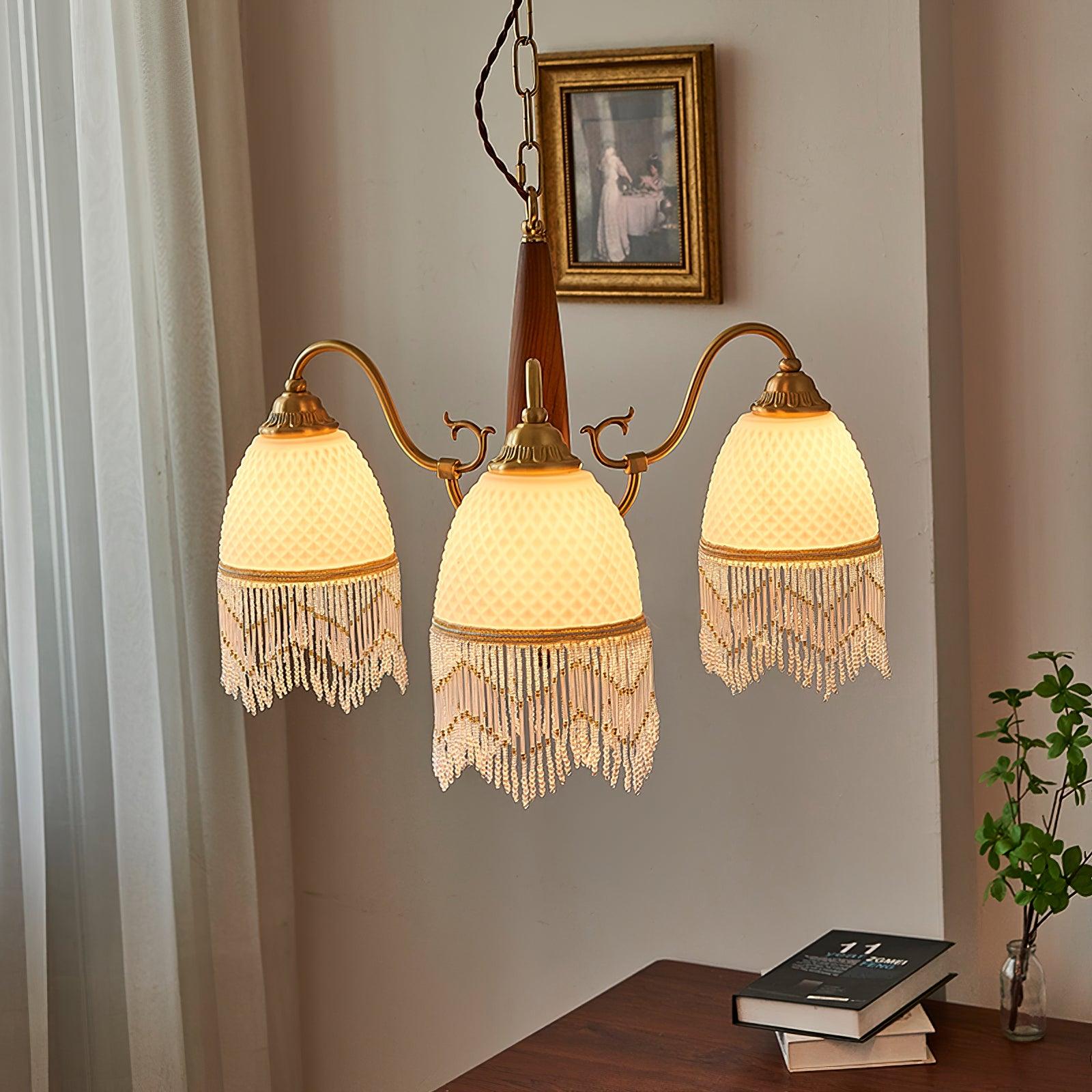 Aurora Chandelier Tassel Glass Vintage - Letslighting