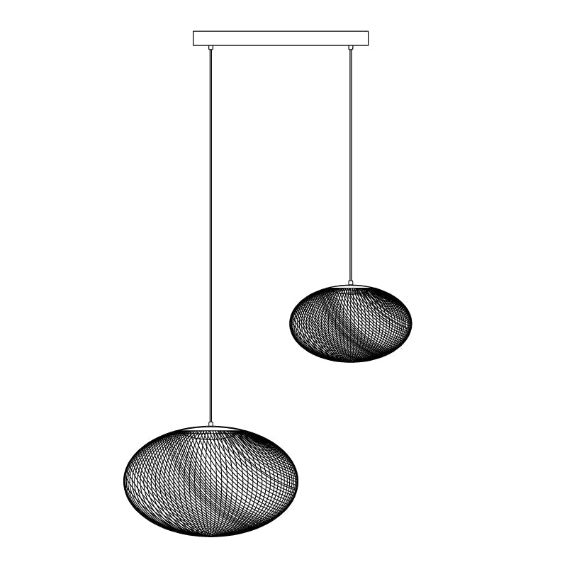 Metallic Meshwork Pendant Lamp - Letslighting