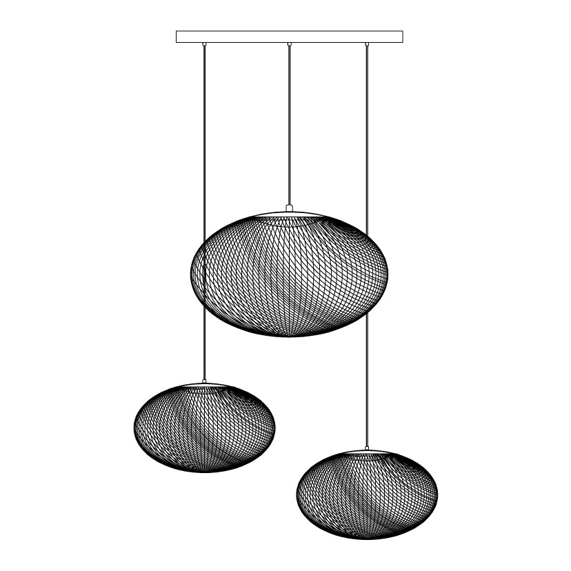 Metallic Meshwork Pendant Lamp - Letslighting