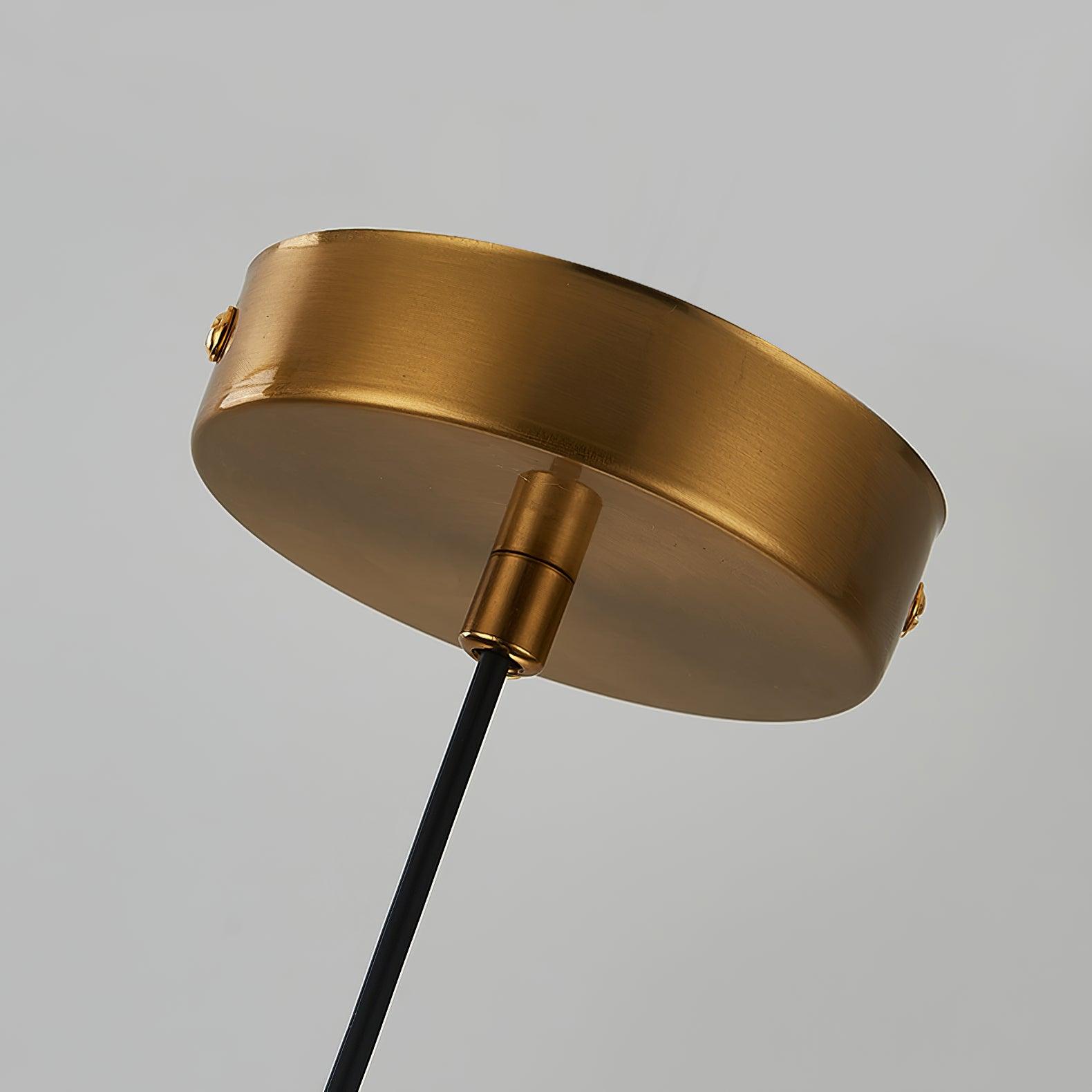 Aged Modern Minimalist Dome Metal Glass Pendant Light - Letslighting
