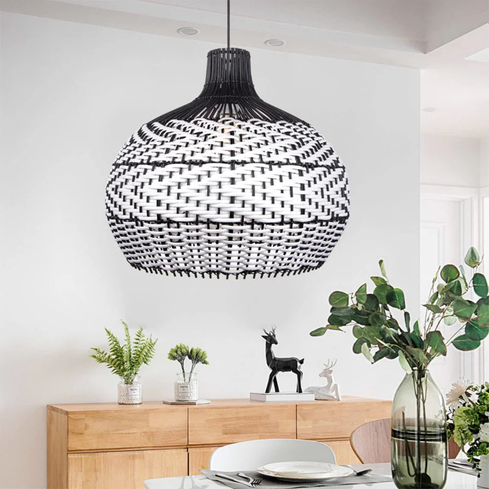 Ritta Moderno LED Lámpara Colgante Ratán Comedor/Salón