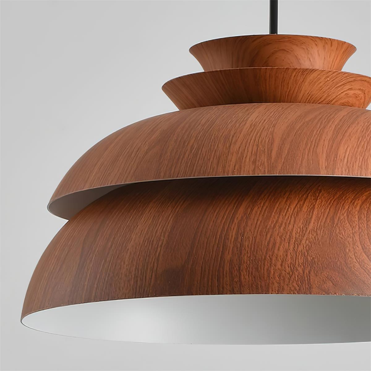 Pendant Lamp Aluminum Layered Dome Modern Minimalist - Letslighting