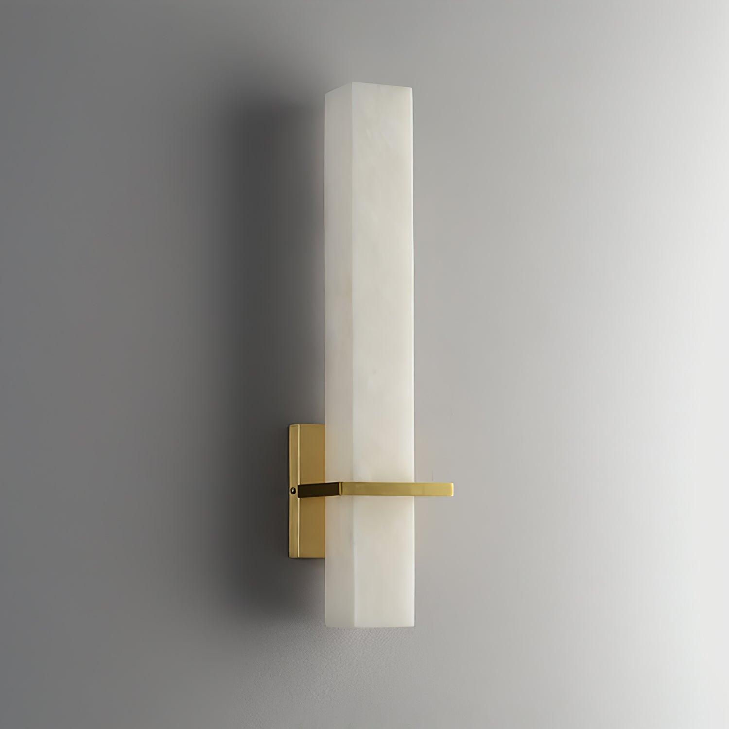 Luste Alabaster Wall Sconce Brass Band Shape - Letslighting