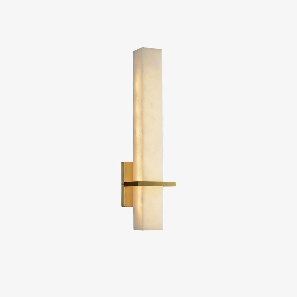 Luste Alabaster Wall Sconce Brass Band Shape - Letslighting