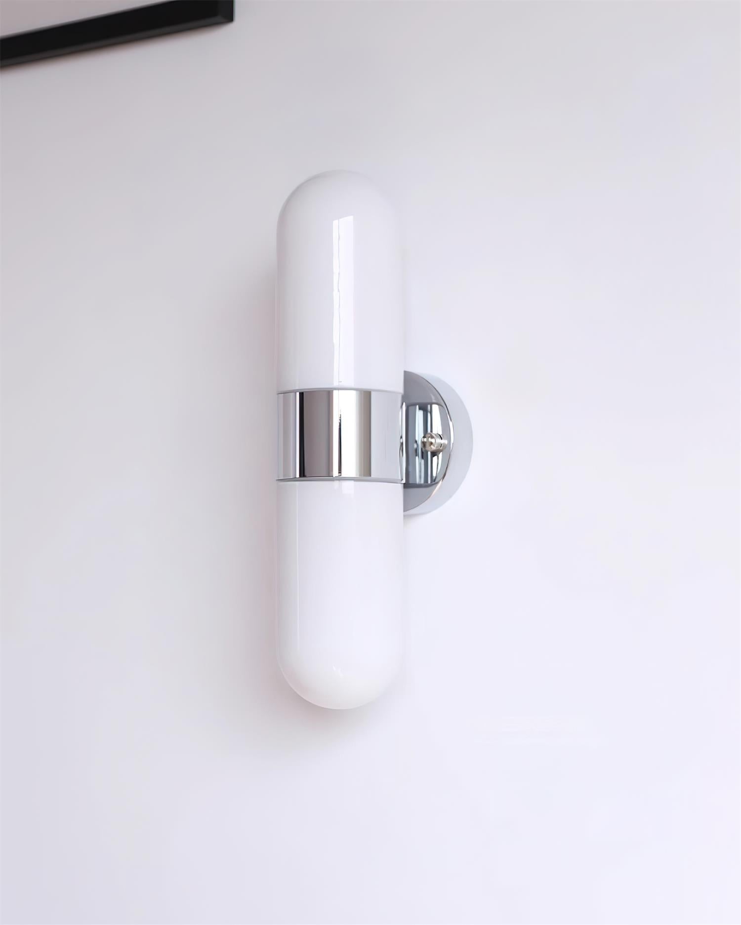 Wall Lamp Metal Glass Modern Minimalist Vertical Sconce for Bedroom - Letslighting
