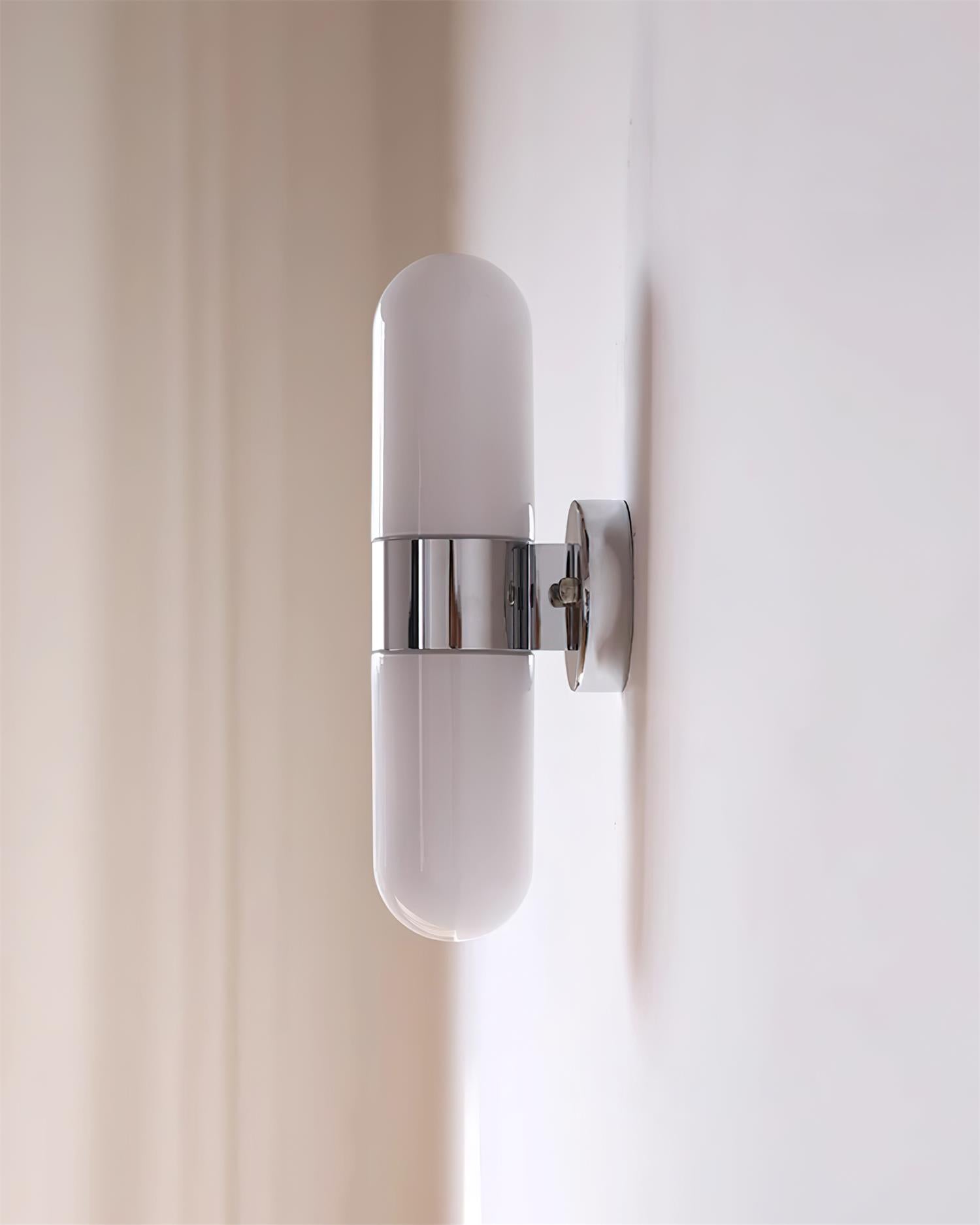 Wall Lamp Metal Glass Modern Minimalist Vertical Sconce for Bedroom - Letslighting