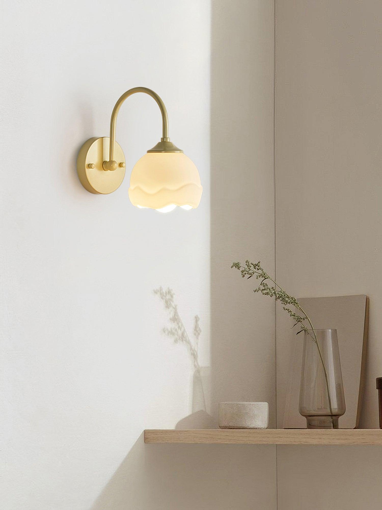 Milk White Floral Wall Lamp - Letslighting