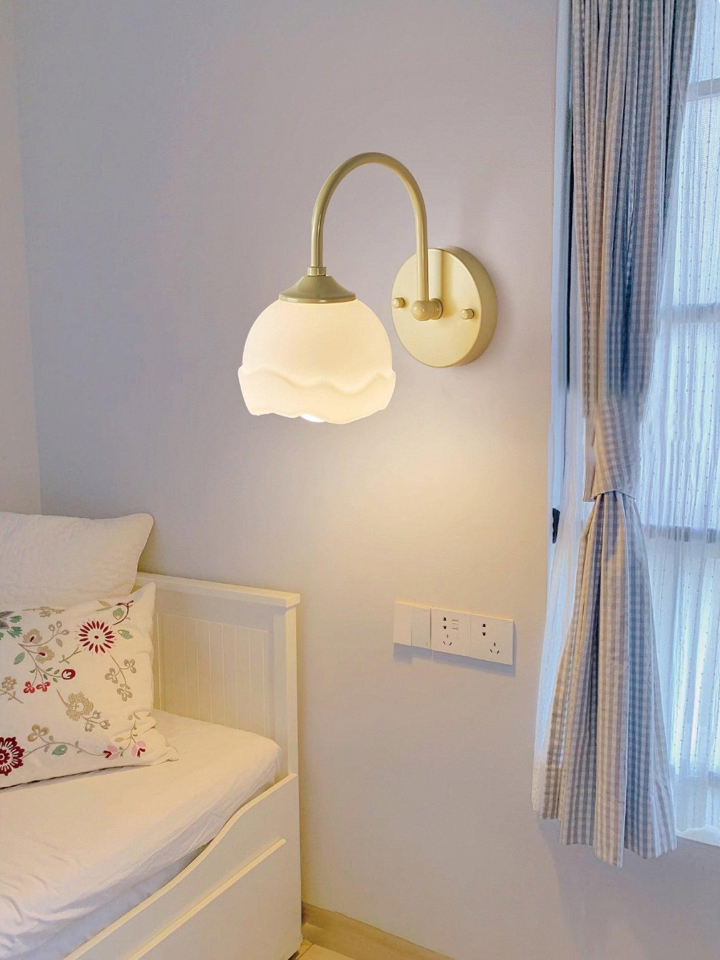 Milk White Floral Wall Lamp - Letslighting
